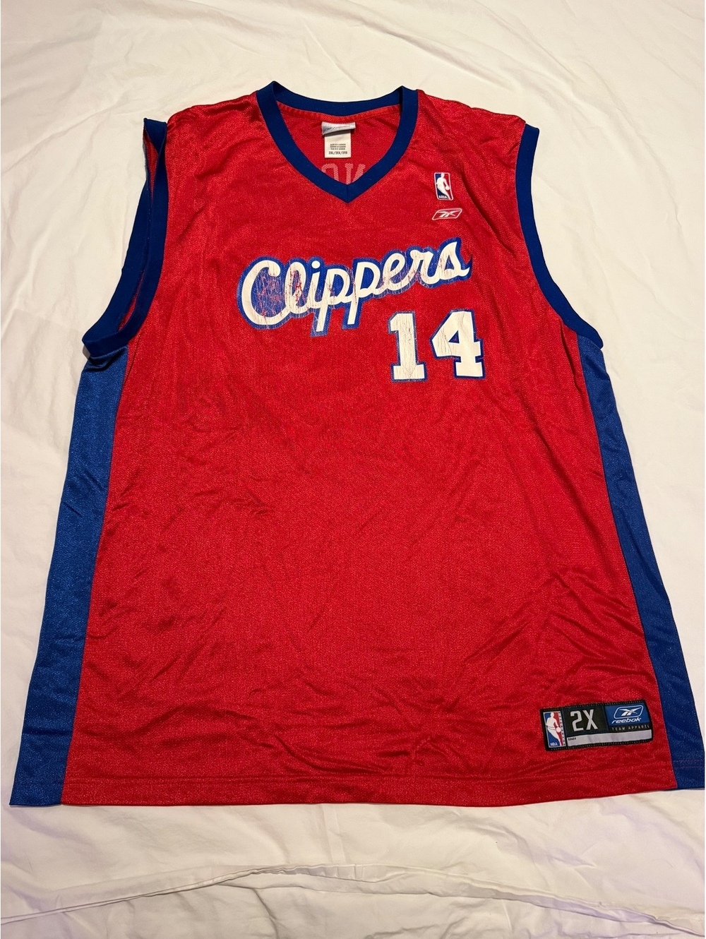 Vintage Reebok Shaun Livingston Los Angeles Clippers #14 NBA Basketball Jersey